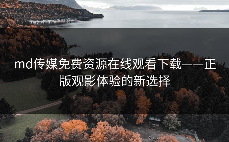 md传媒免费资源在线观看下载——正版观影体验的新选择